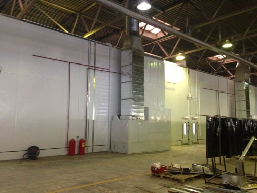 Окрасочно-сушильная камера для грузовых автомобилей ИВЕКО г. Миасс