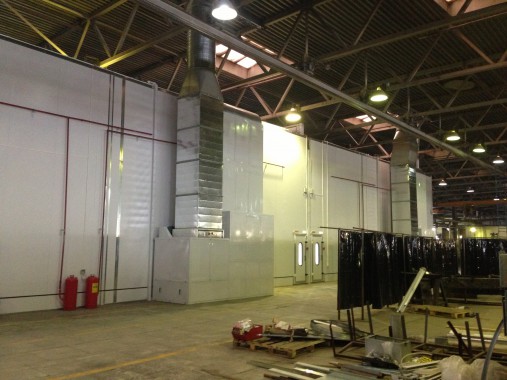 Окрасочно-сушильная камера для грузовых автомобилей ИВЕКО г. Миасс