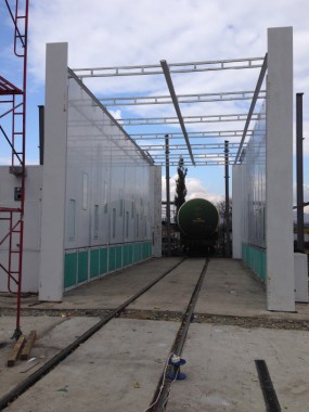 Окрасочно-сушильная камера для цистерн и вагонов в уличном исполнении г. Партизанск SPK-18x6x6 Россия