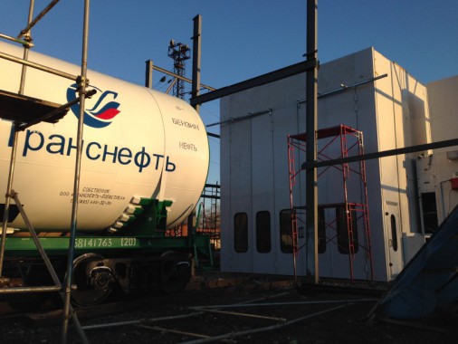 Окрасочно-сушильная камера для цистерн и вагонов в уличном исполнении г. Партизанск SPK-18x6x6 Россия