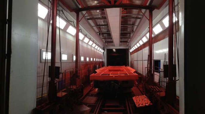 Реконструкция окрасочно-сушильной камеры для вагонов РПМ, г. Екатеринбург