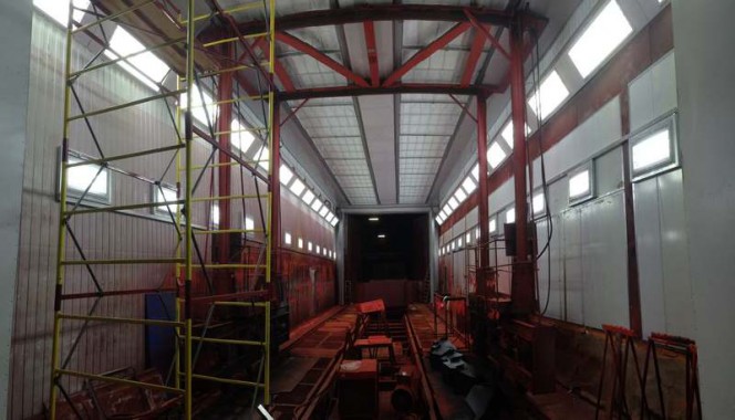 Реконструкция окрасочно-сушильной камеры для вагонов РПМ, г. Екатеринбург