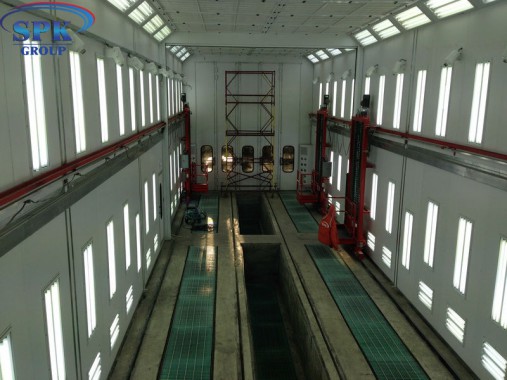 Окрасочно-сушильная камера для Ж/Д вагонов с возможностью разделения на 7 и 15 м SPK-22x6x6.5 Россия