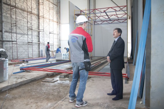 Строительство моечной камеры на Заводе по производству дизельных двигателей GEVO.