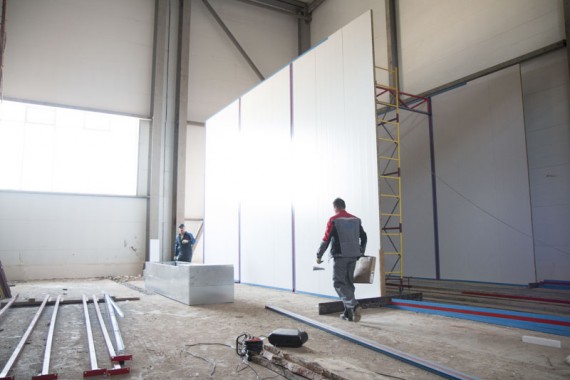 Строительство моечной камеры на Заводе по производству дизельных двигателей GEVO.