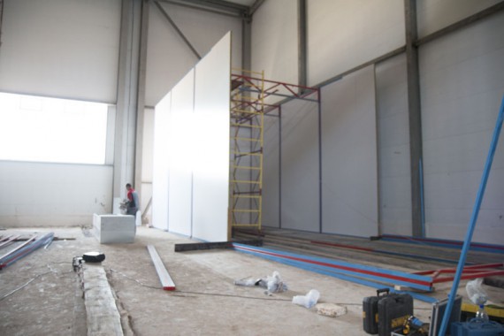 Строительство моечной камеры на Заводе по производству дизельных двигателей GEVO.