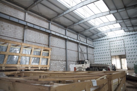 Строительство моечной камеры на Заводе по производству дизельных двигателей GEVO.