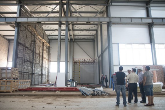 Строительство моечной камеры на Заводе по производству дизельных двигателей GEVO.