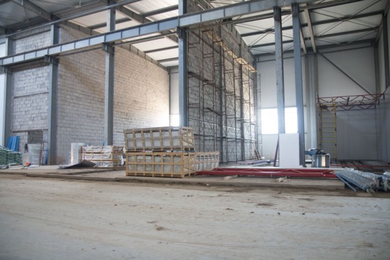 Строительство моечной камеры на Заводе по производству дизельных двигателей GEVO.