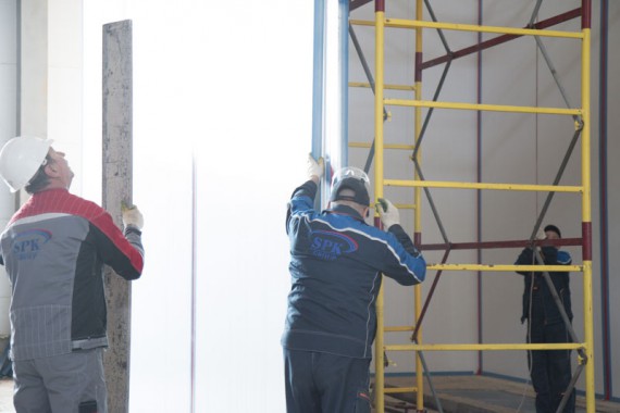 Строительство моечной камеры на Заводе по производству дизельных двигателей GEVO.