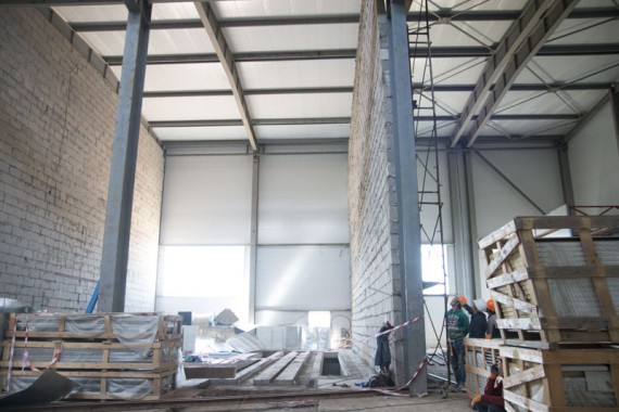 Строительство моечной камеры на Заводе по производству дизельных двигателей GEVO.