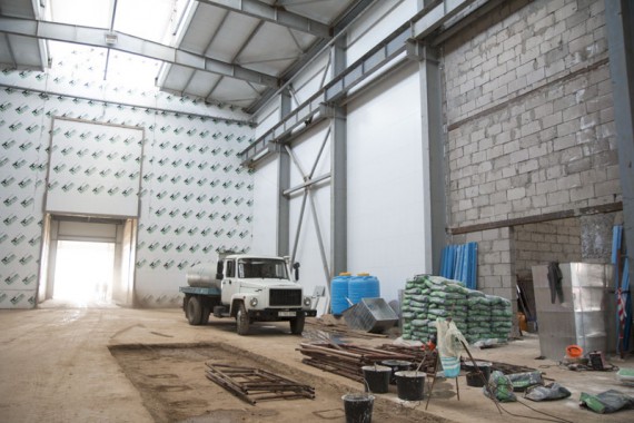 Строительство моечной камеры на Заводе по производству дизельных двигателей GEVO.