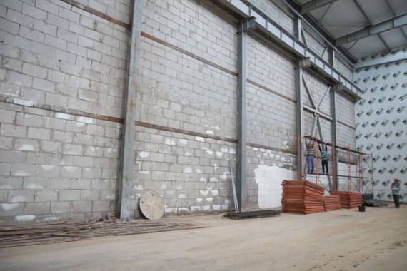 Строительство моечной камеры на Заводе по производству дизельных двигателей GEVO.