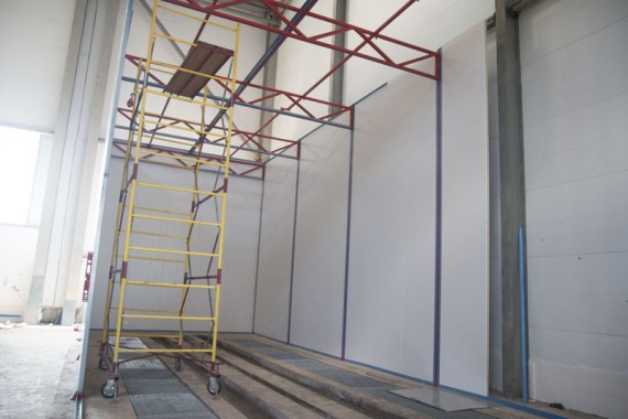 Строительство моечной камеры на Заводе по производству дизельных двигателей GEVO.