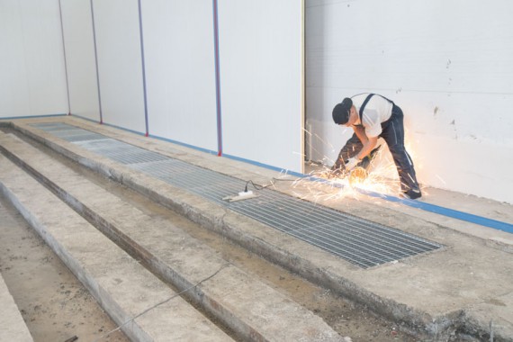 Строительство моечной камеры на Заводе по производству дизельных двигателей GEVO.