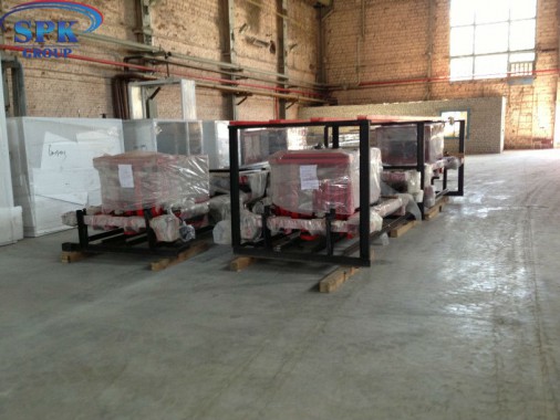 Окрасочно-сушильная камера для Ж/Д вагонов с возможностью разделения на 7 и 15 м SPK-22x6x6.5 Россия