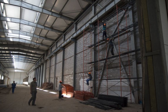 Строительство моечной камеры на Заводе по производству дизельных двигателей GEVO.