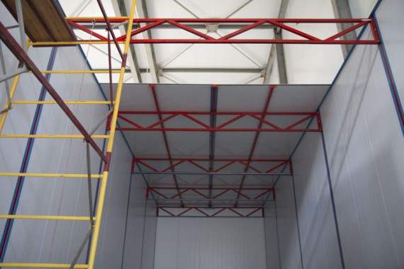 Строительство моечной камеры на Заводе по производству дизельных двигателей GEVO.