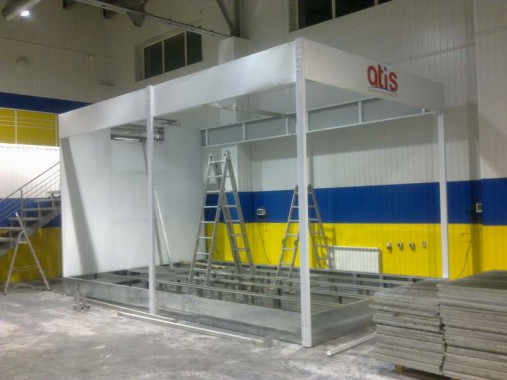 Реставрация покрасочно-сушильной камеры ЧЕРИ г. Нижний Тагил (установка трех зон подготовки к окраске)