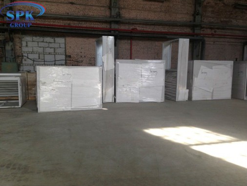 Окрасочно-сушильная камера для Ж/Д вагонов с возможностью разделения на 7 и 15 м SPK-22x6x6.5 Россия