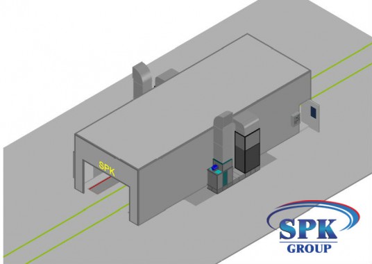 Окрасочно-сушильная камера для металлоконструкций SPK Италия