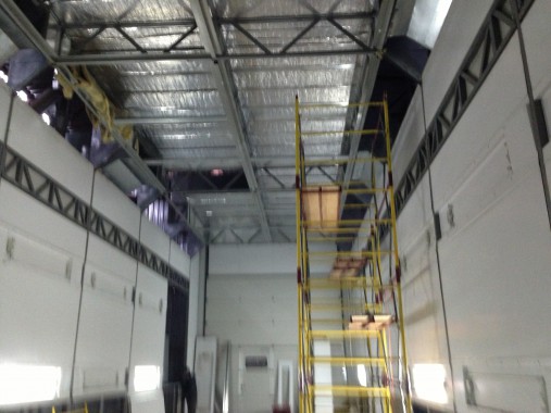 Демонтаж покрасочно-сушильной камеры для металлоконструкций "СтройМеханизация"