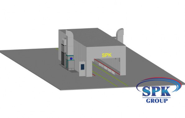 Окрасочно-сушильная камера для металлоконструкций SPK Италия