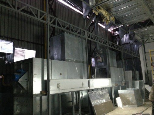 Демонтаж покрасочно-сушильной камеры для металлоконструкций "СтройМеханизация"