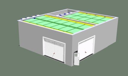Окрасочно-сушильная камера для кабин электровозов SPK-16x14x5 Россия