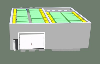 Окрасочно-сушильная камера для кабин электровозов SPK-16x14x5 Россия