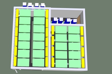 Окрасочно-сушильная камера для кабин электровозов SPK-16x14x5 Россия