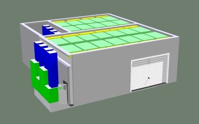 Окрасочно-сушильная камера для кабин электровозов SPK-16x14x5 Россия