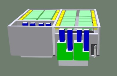 Окрасочно-сушильная камера для кабин электровозов SPK-16x14x5 Россия