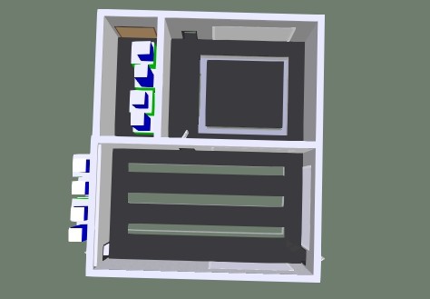 Окрасочно-сушильная камера для кабин электровозов SPK-16x14x5 Россия