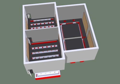 Окрасочно-сушильная камера для кабин электровозов SPK-16x14x5 Россия