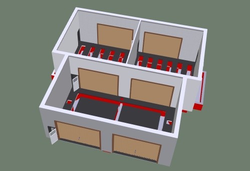 Окрасочно-сушильная камера для кабин электровозов SPK-16x14x5 Россия