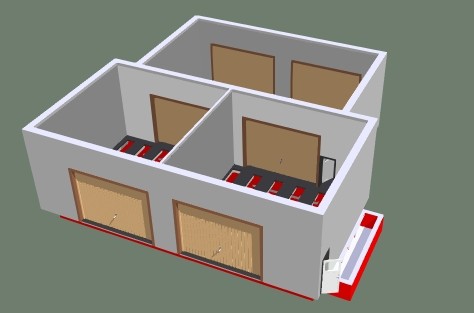 Окрасочно-сушильная камера для кабин электровозов SPK-16x14x5 Россия