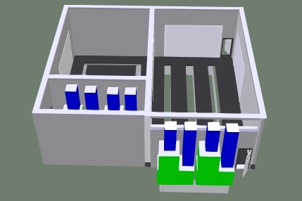 Окрасочно-сушильная камера для кабин электровозов SPK-16x14x5 Россия