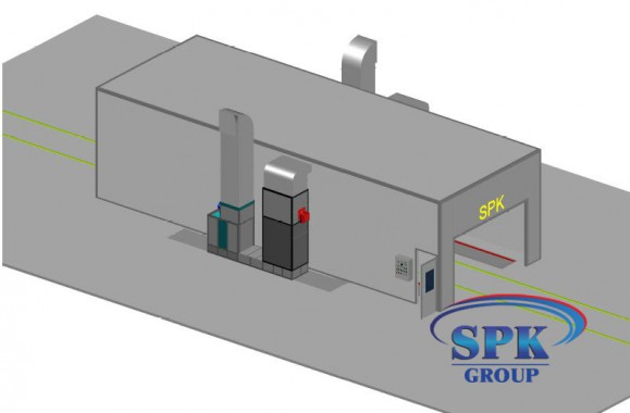 Окрасочно-сушильная камера для металлоконструкций SPK Италия
