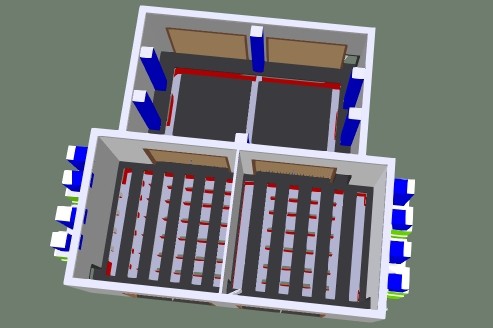 Окрасочно-сушильная камера для кабин электровозов SPK-16x14x5 Россия