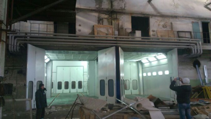 Окрасочно-сушильная камера для кабин электровозов SPK-16x14x5 Россия