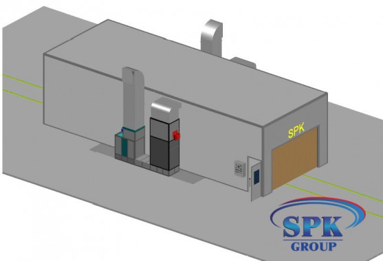 Окрасочно-сушильная камера для металлоконструкций SPK Италия