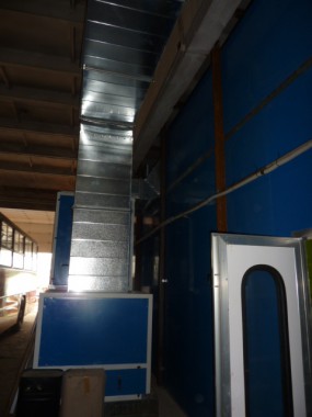 Модернизация покрасочной камеры для грузовых автомобилей г. Арамиль Урал