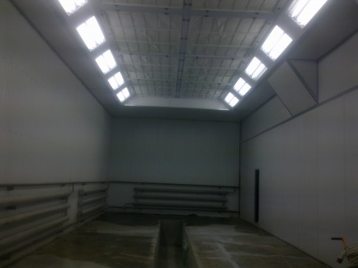 Модернизация покрасочной камеры для грузовых автомобилей г. Арамиль Урал