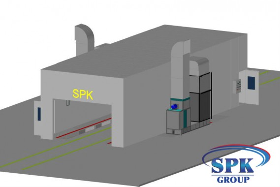 Окрасочно-сушильная камера для металлоконструкций SPK Италия