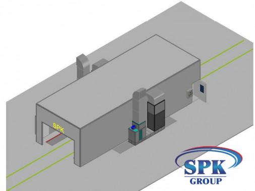 Окрасочно-сушильная камера для металлоконструкций SPK Италия