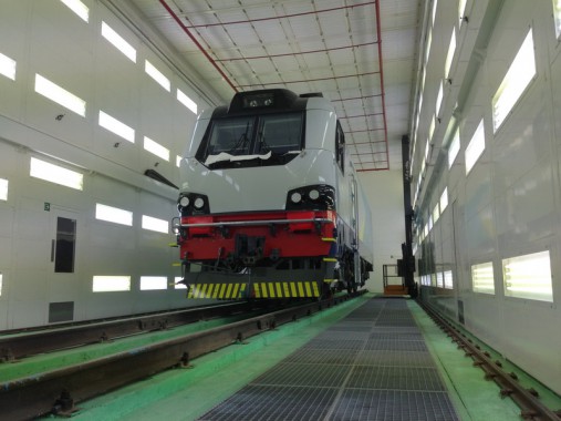 Электровозосборочный завод. Покрасочно-сушильная камера для локомотивов Alstom SPK-32.9.8