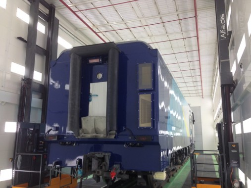 Электровозосборочный завод. Покрасочно-сушильная камера для локомотивов Alstom SPK-32.9.8