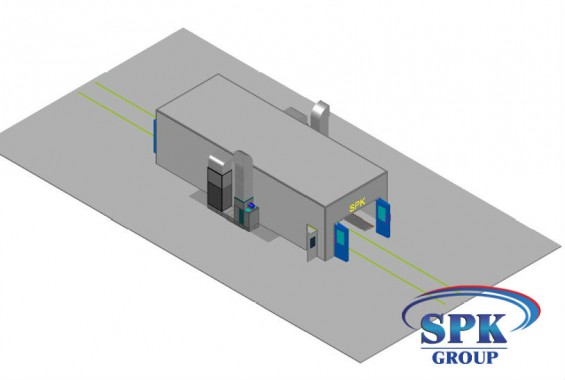 Окрасочно-сушильная камера для металлоконструкций SPK Италия