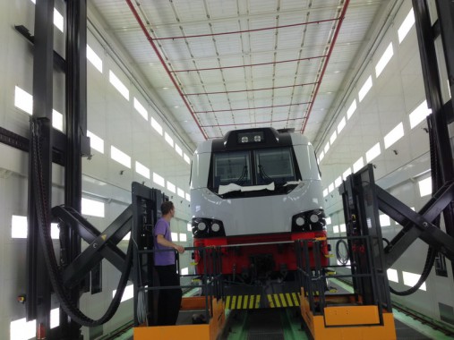 Электровозосборочный завод. Покрасочно-сушильная камера для локомотивов Alstom SPK-32.9.8